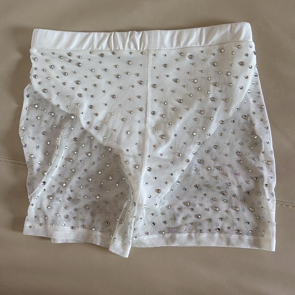 NWT White Rhinestone Bikini Set Festival - Picture 3 of 6